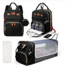 3 In 1 Diaper Bag Backpack Foldable Baby Bed Waterproof Travel Bag with USB Charge Diaper Bag Backpack with Changing Bed 3 types