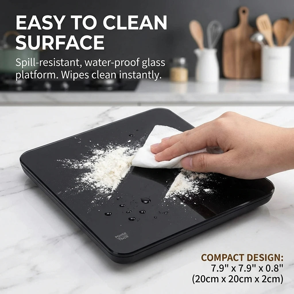 1PC LED Screen Digital Kitchen Scale with Timer