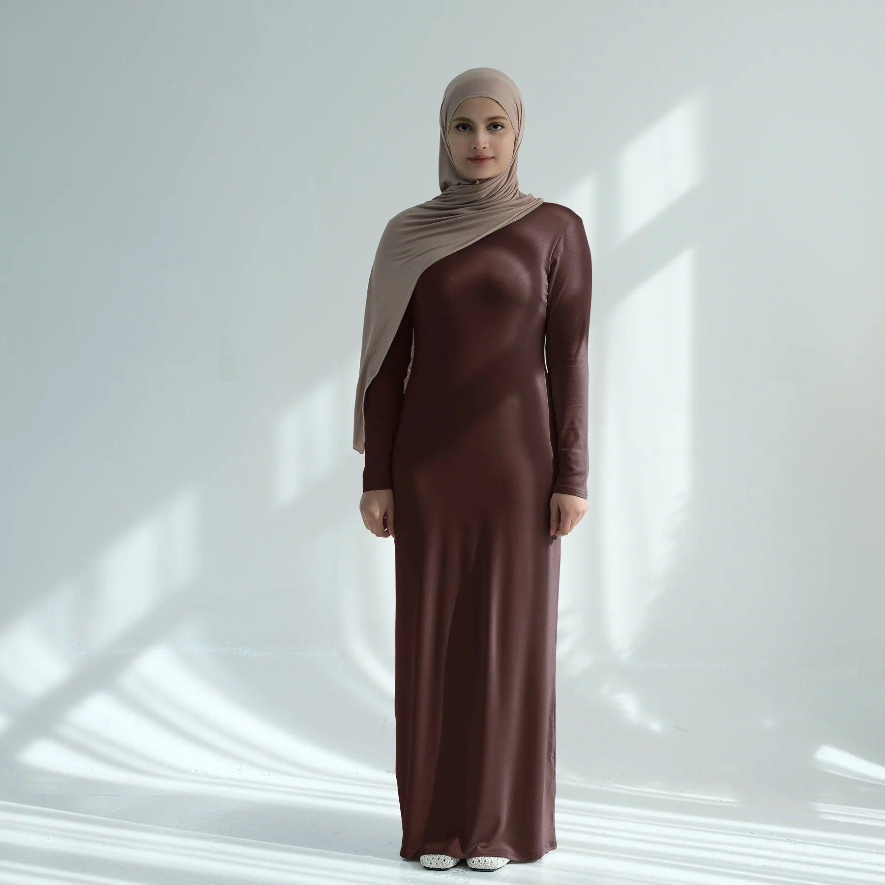 2025 Arabic Modal Muslim Women Modest Dress Eid Dubai Abaya Clothing Islam Party Kaftan Outfit Fashion Turkey Slim Solid Robe