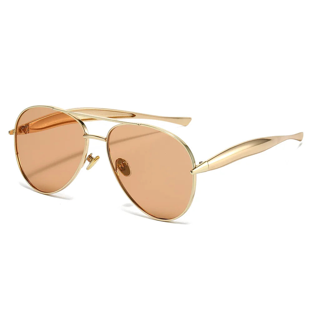 Fashion Sun Glasses Unisex Pilot Type Luxury Designer New Retro Aviation Sunglasses Women Men Uv400 Lentes
