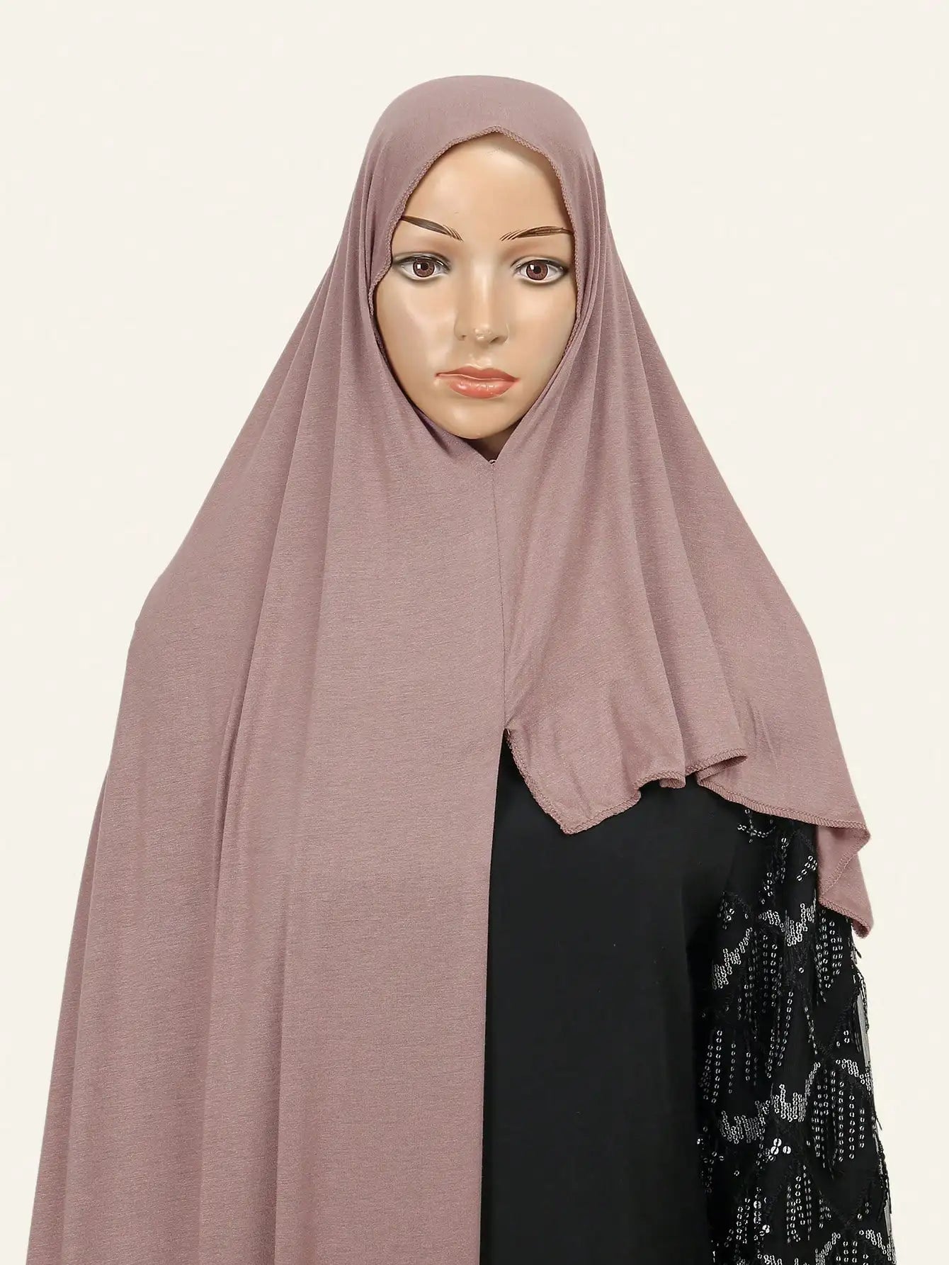 Muslim Instant Hijab Modal Cotton Jersey Ramadan Hijab Women Soft Plain Scarf Premium Jersey Shawl Easy to Wear Head Wraps