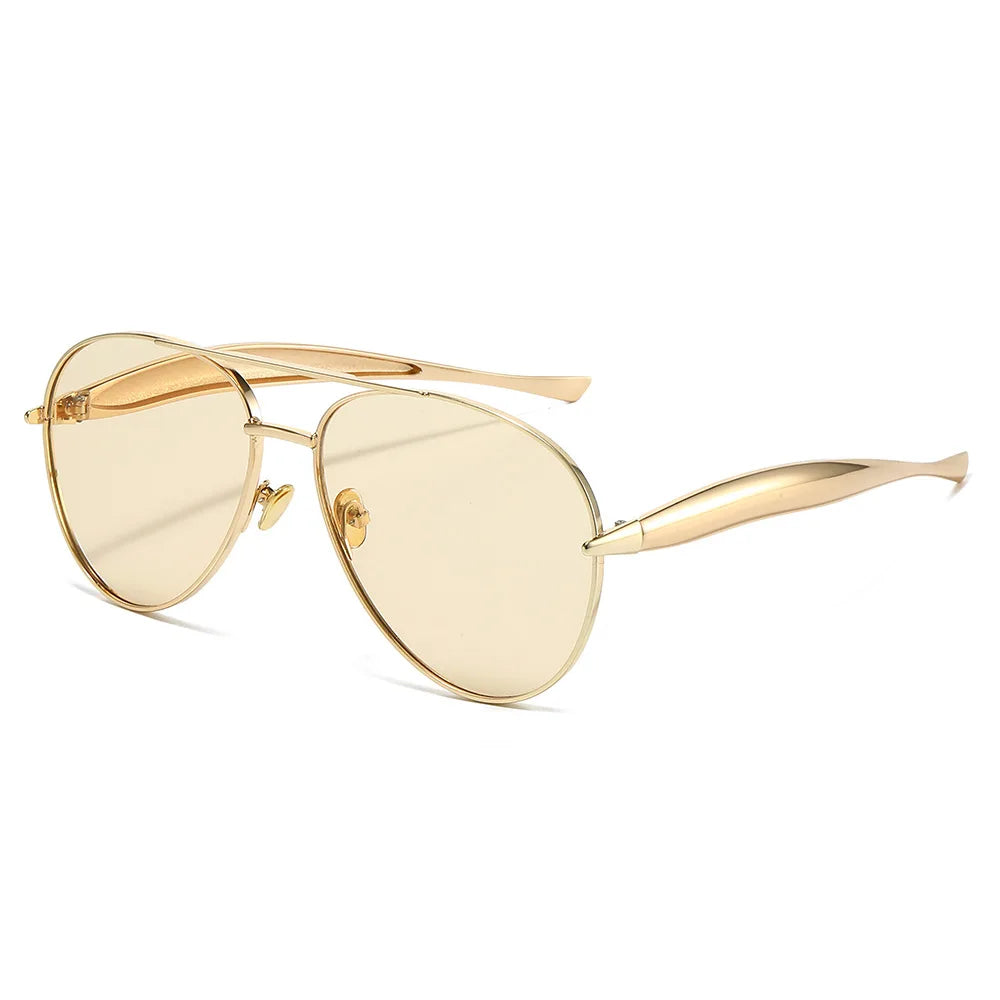 Fashion Sun Glasses Unisex Pilot Type Luxury Designer New Retro Aviation Sunglasses Women Men Uv400 Lentes