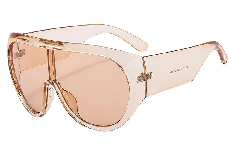 New Oversized Square Sunglasses Trendy Men's And Women's Personalized Glasses Outdoor Cycling Sun Protection Eyeglasses UV400