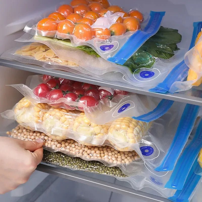 Reusable vacuum food storage bag zipper bag set USB electric pump vacuum sealing bag and manual pump vacuum bag