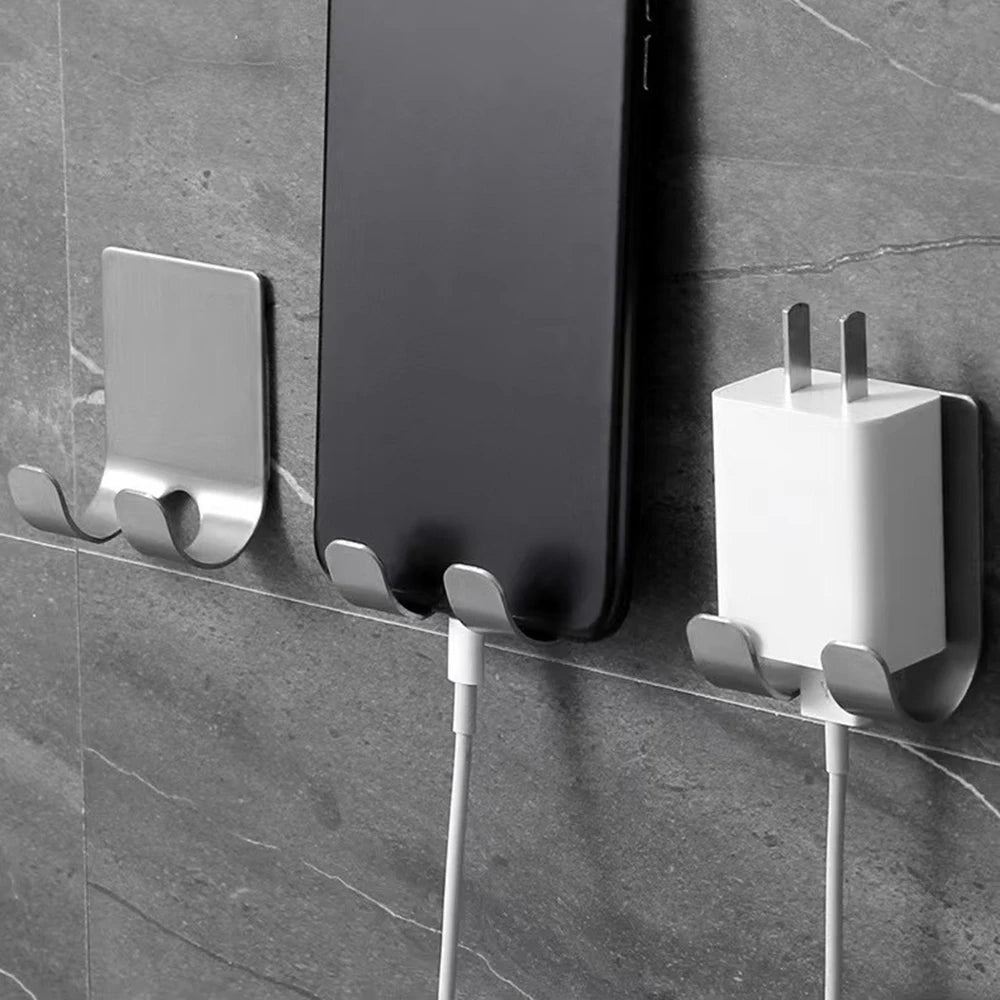 Bathroom Hook Organizer Punch-free Razor Holder, Storage Hook, Space  Stand Shelf Aluminum Multi-purpose Accessories