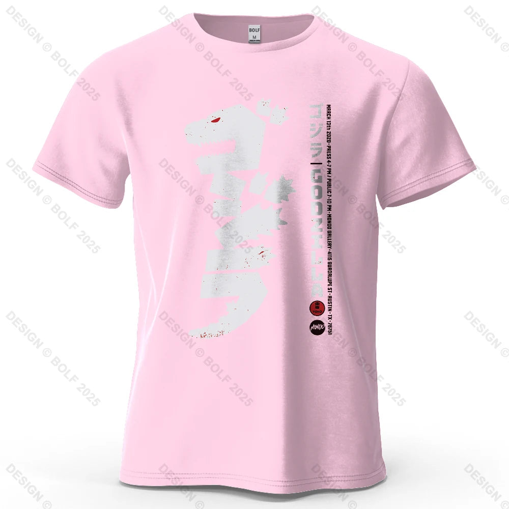 Japan Printed Men's T-Shirt 100% Cotton Oversized Harajuku Style Graphic Tees for Women Tops Tees Casual Streetwear