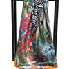 Luxury Brand Square Silk Scarf Women Satin Print Hijab
