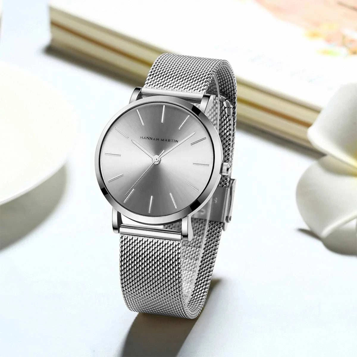 Simple Rose Gold Stainless Steel Mesh
