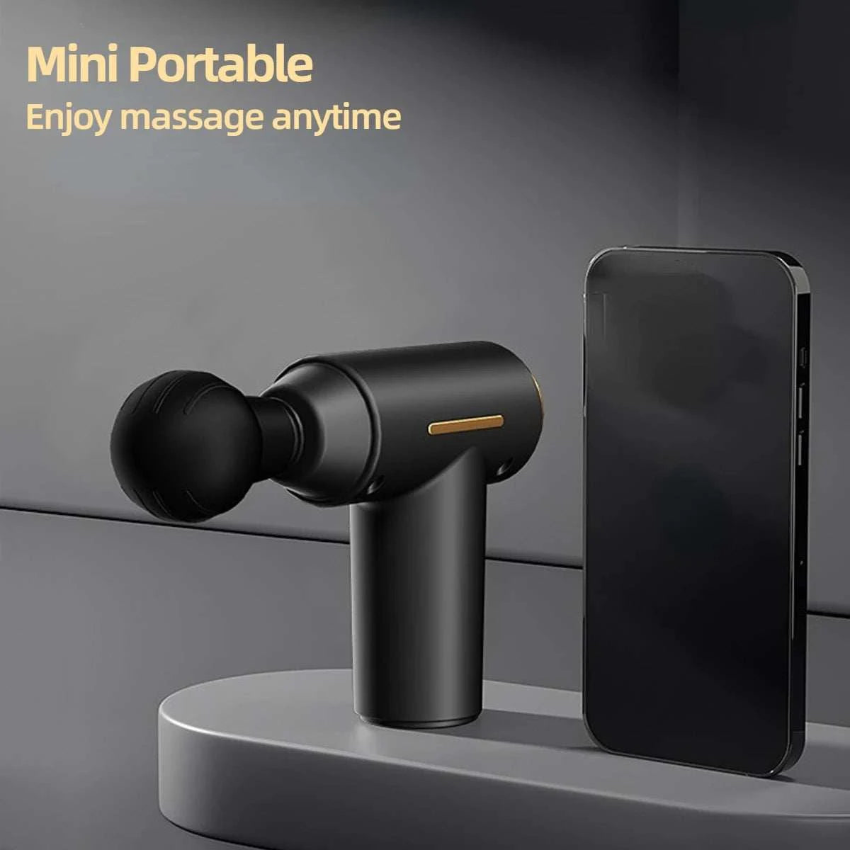 Portable Mini Muscle Massage Gun Vibration Massage Gun Body Neck Back Pain Gout Relief Deep Muscle Relaxation Massager Tools