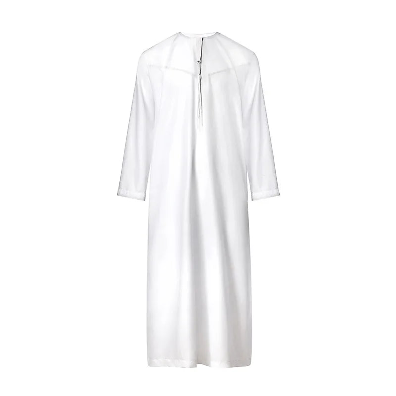 2026 Abaya Islamic Men Robe Muslims Dresses Djellaba Simple Fashion Applique Shirts Arabic Dress Men Ethnic Clothing Gift Thobe