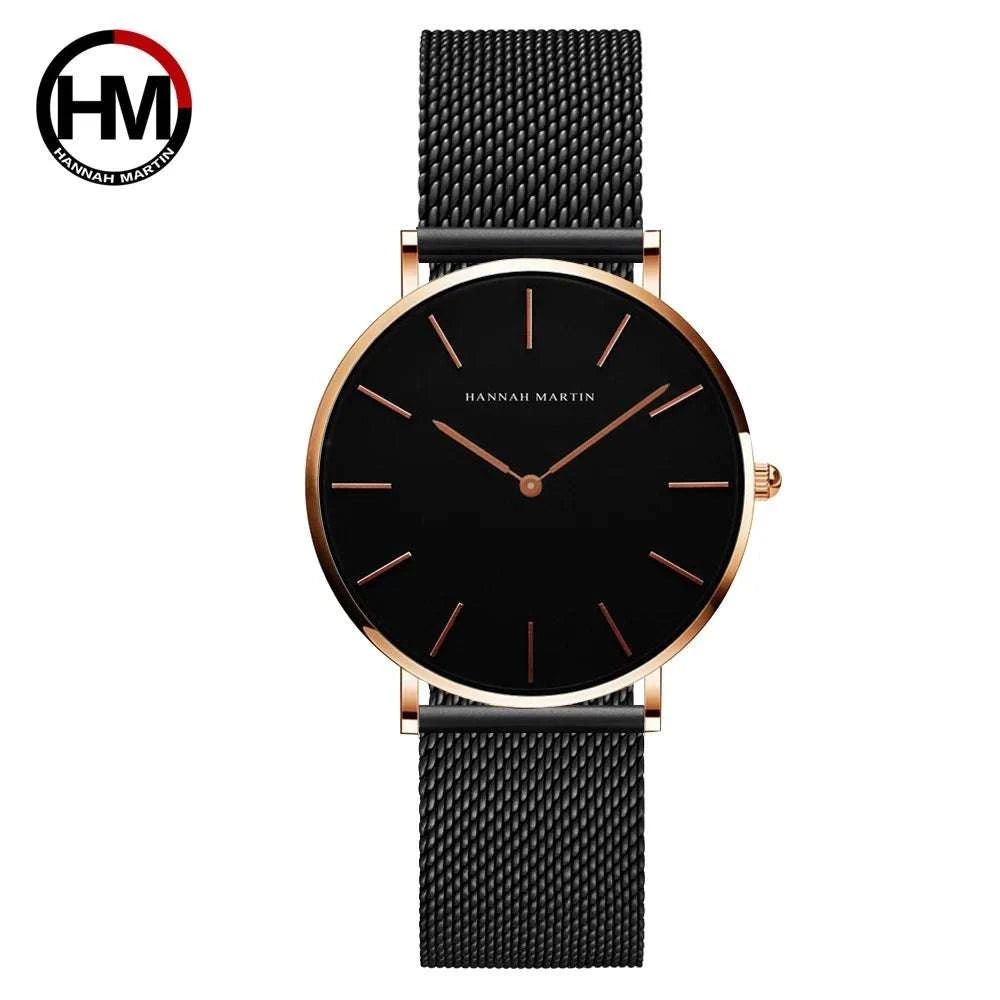 Simple Rose Gold Stainless Steel Mesh