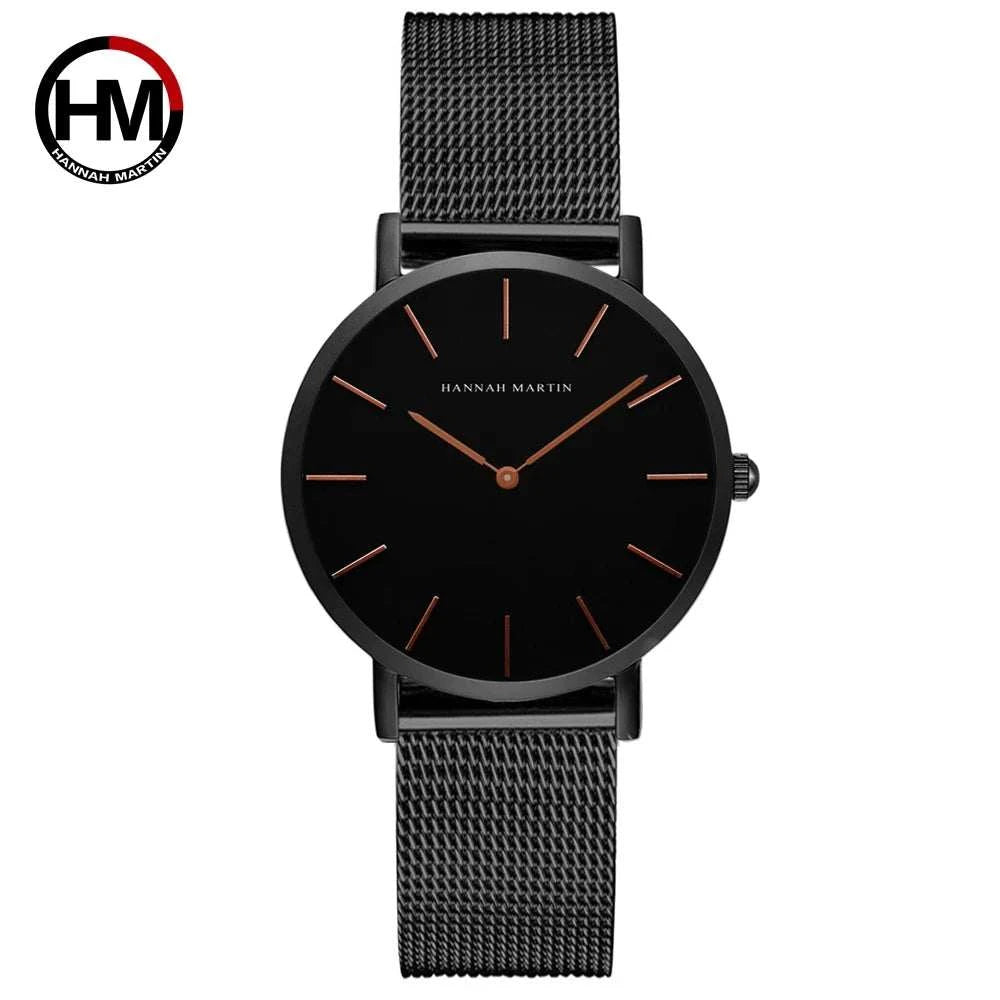Simple Rose Gold Stainless Steel Mesh