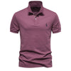Premium Men's Polo Shirt Deer Embroidery Design 80% Cotton EU Size Casual Short Sleeve Shirts Business Polo Tops Hot Seller