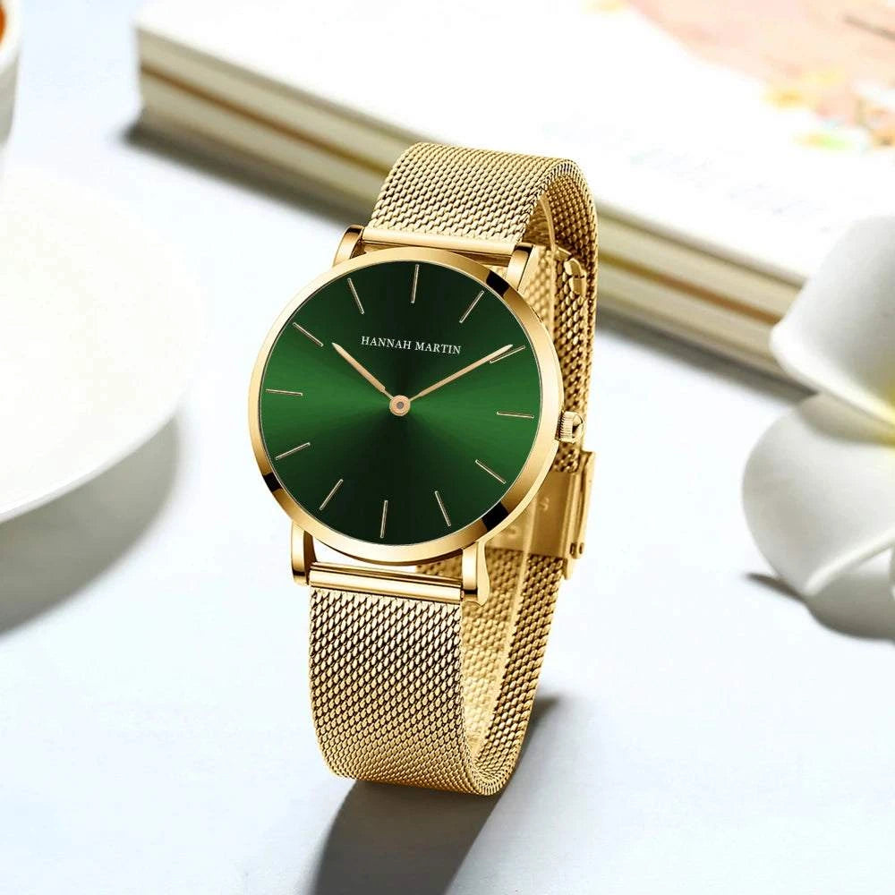 Simple Rose Gold Stainless Steel Mesh