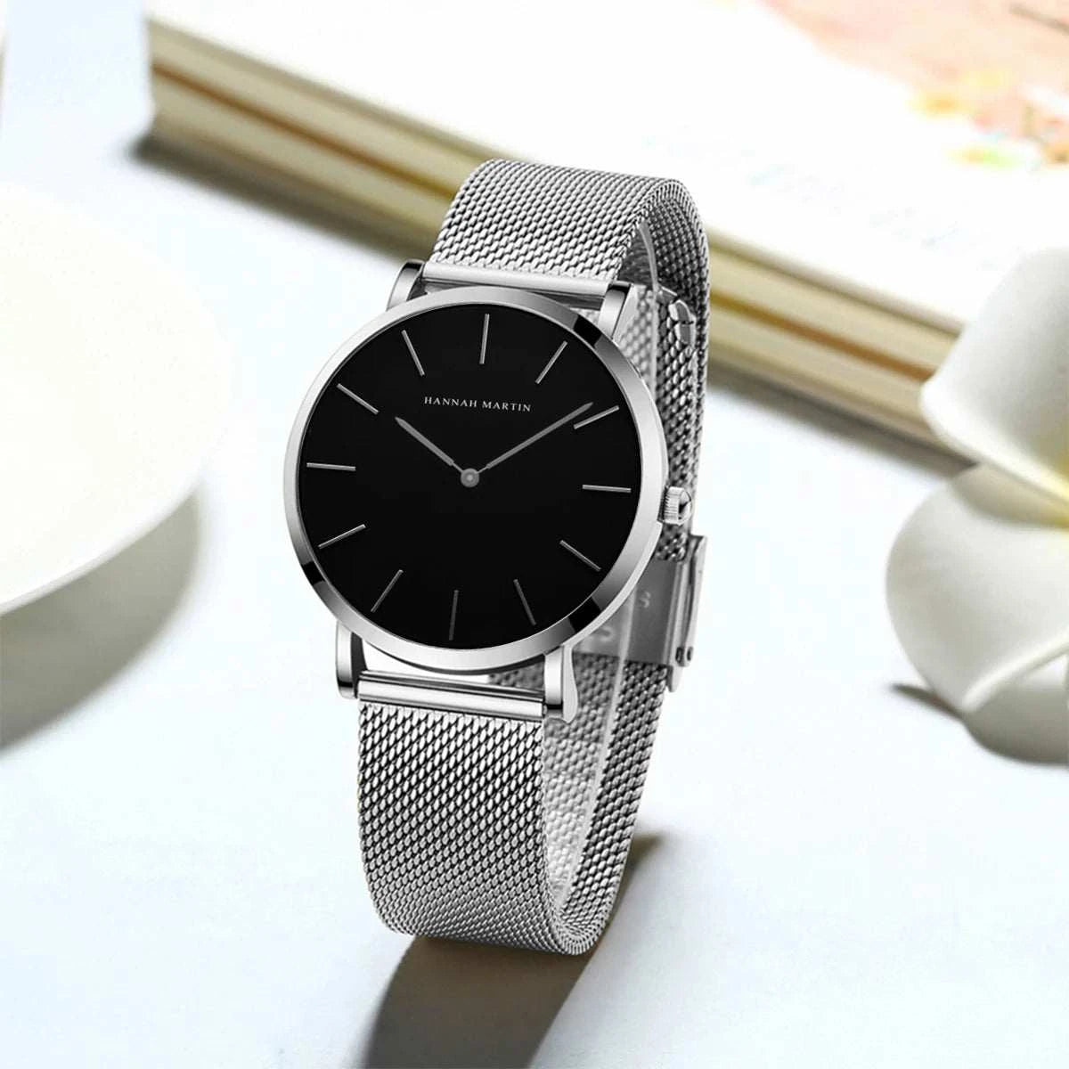 Simple Rose Gold Stainless Steel Mesh