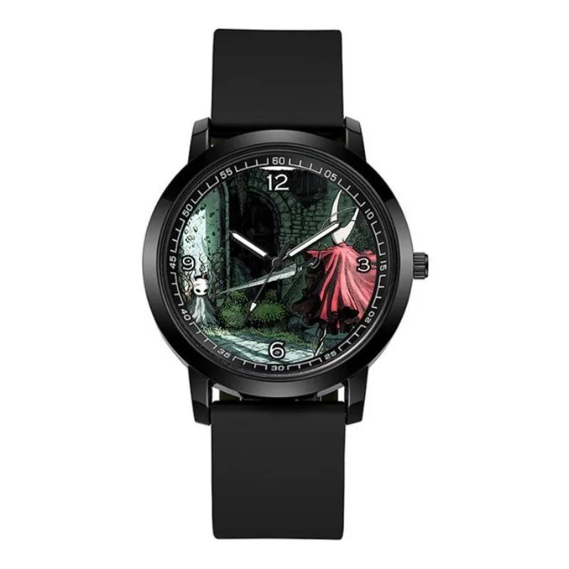 Hollow Knight Hornet Watch Creative Personality Cool Animation Cartoon Printed Couple All-match Waterproof Pointing Quartz Watch
