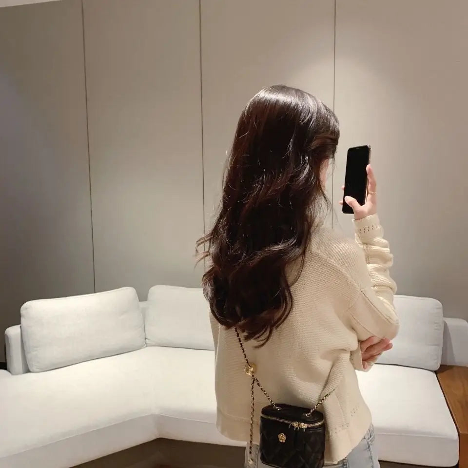 New Mini Quilted Chain Diamond Checkered Women's Crossbody Bag Fashion Mini Handbag  PU Leather Woman's One-shoulder Small Bag