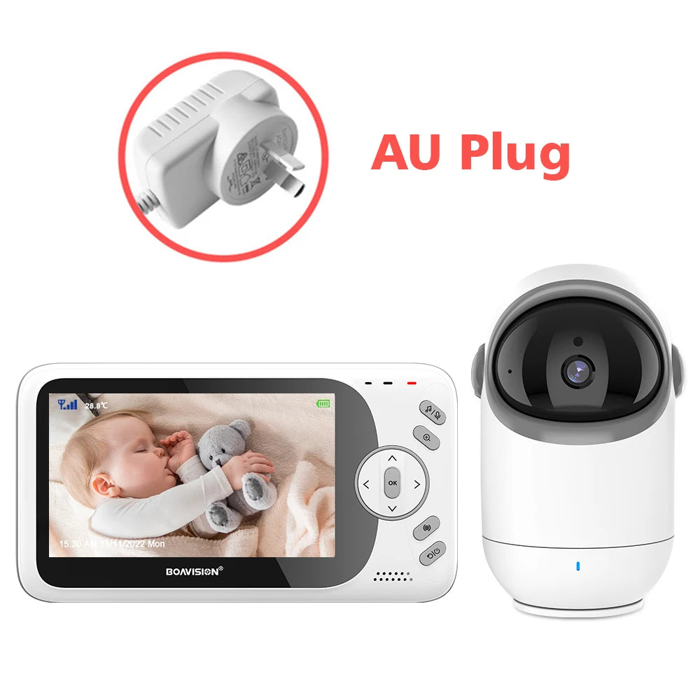 4.3 Inch Video Baby Monitor With Pan Tilt Camera 2.4G Wireless Two Way Audio Night Vision Security Camera Babysitter VB801