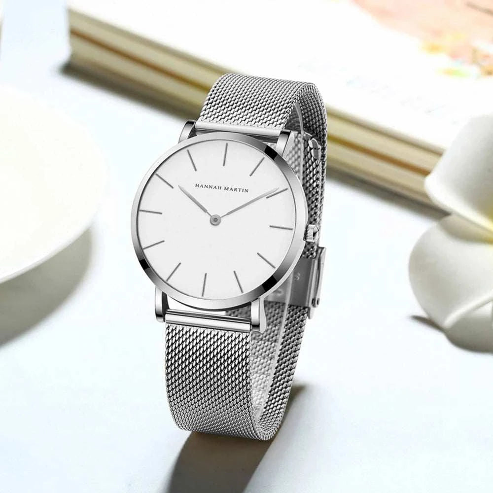Simple Rose Gold Stainless Steel Mesh