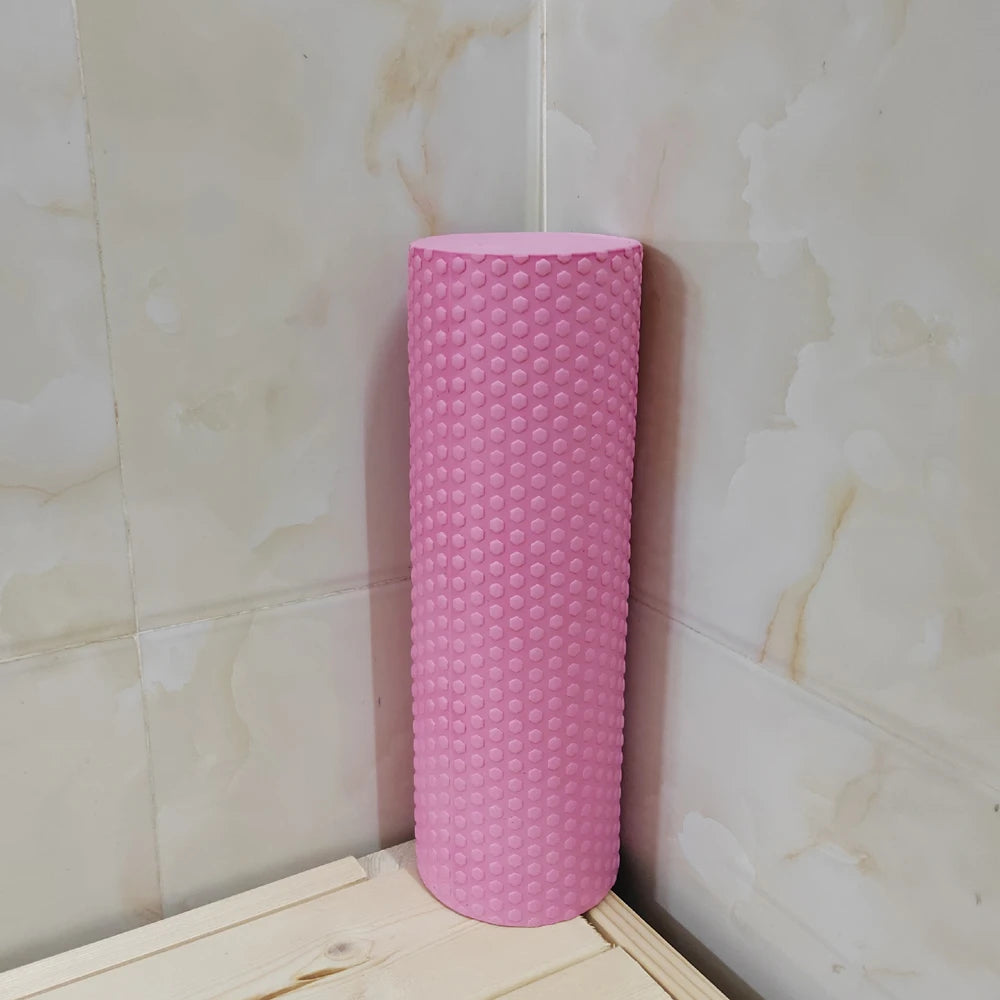 Hexagonal EVA Foam Yoga Roller, 9.5cm × 29.7cm Massage Foam Roller for Pilates Home Fitness Workout