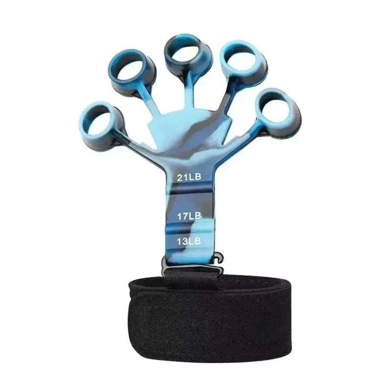 Silicone Finger Trainer for hand and wrist rehabilitation, grip strength, and finger mobility enhancement