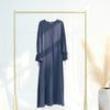 Ramadan Arabic Muslim Women Modest Dress 2025 Elegant Dubai Plain Abaya Islamic Church Clothing Fashion Loose Turkey Solid Robe
