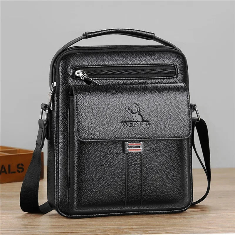 Man Messenger Bag Fashion Business Leather Bags fanny pack Men's Genuine Leather Crossbody Shoulder Bags High quality Tote