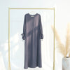 Ramadan Arabic Muslim Women Modest Dress 2025 Elegant Dubai Plain Abaya Islamic Church Clothing Fashion Loose Turkey Solid Robe