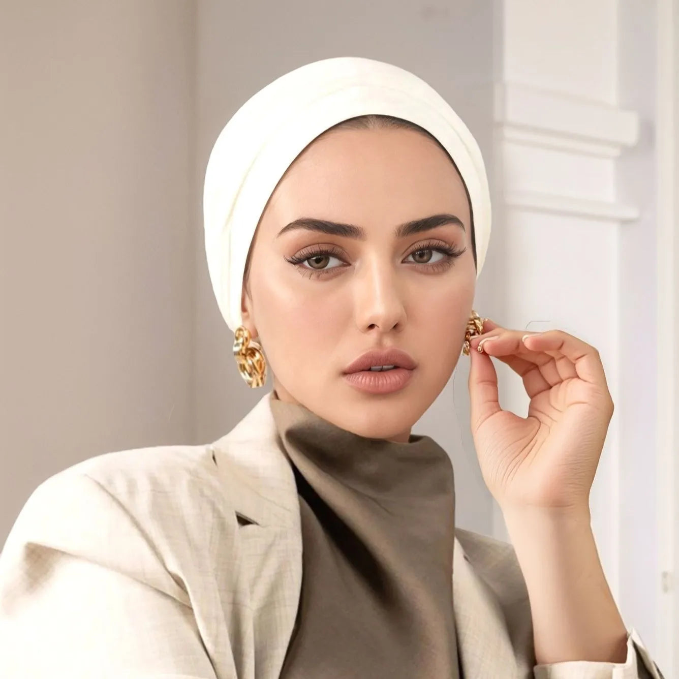 Jersey Headscarf Women Muslim Hijab Bonnet Long Head Wrap Underscarf Turban Islam Cap Beanie Headwear Stretch Hat Turbante Mujer