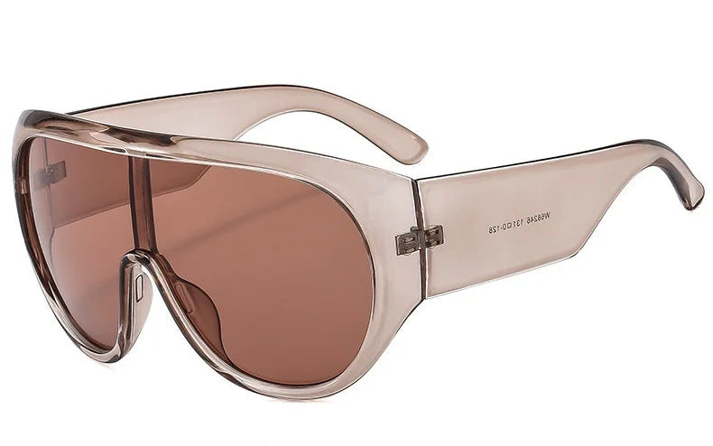 New Oversized Square Sunglasses Trendy Men's And Women's Personalized Glasses Outdoor Cycling Sun Protection Eyeglasses UV400