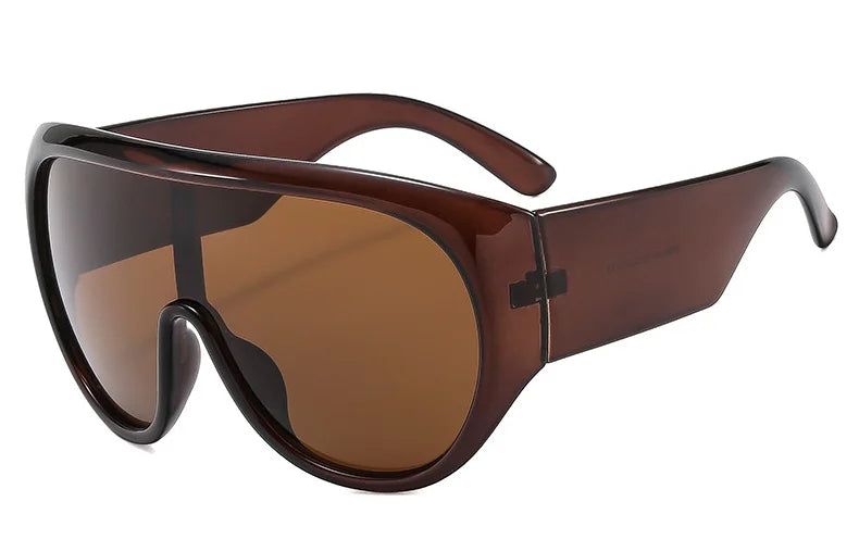 New Oversized Square Sunglasses Trendy Men's And Women's Personalized Glasses Outdoor Cycling Sun Protection Eyeglasses UV400