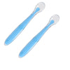 2 Pcs Baby Silicone Spoon