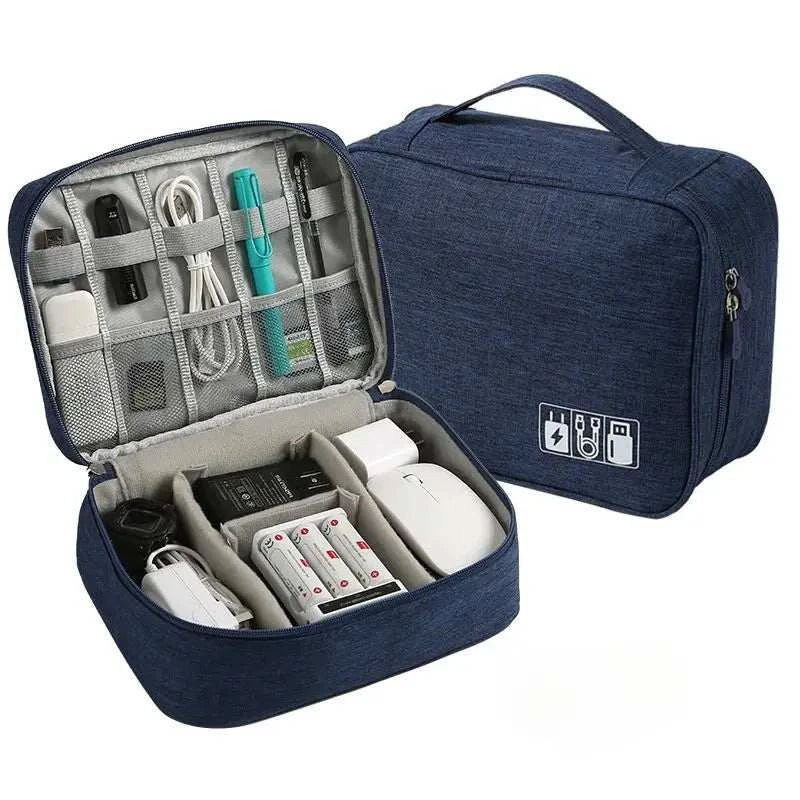 Cable Storage Bag Waterproof Digital Electronic Accessories Organizer Portable Travel Cable Organizer Case For USB Cable Charger