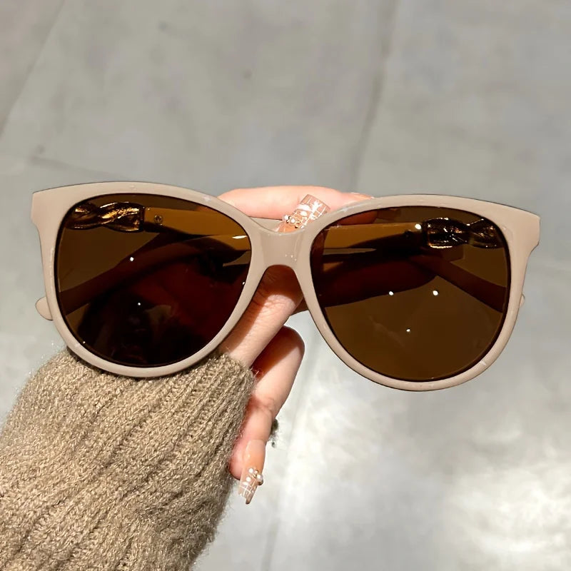 Women's Cat Eye Sunglasses Retro Butterfly Sunglasses Women's Fashion Mountaineering Sunglasses